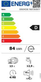 Umývačka riadu Beko DIN34330 

 obrázok produktu 1 z 9