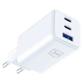 Nabíjačka do siete 3mk Hyper GaN 2xUSB-C/USB-A 65W biela

 obrázok produktu 1 z 6