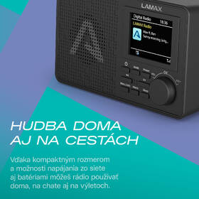 Rádioprijímač s DAB+ LAMAX RadioVox1 DAB čierny

 obrázok produktu 5 z 7
