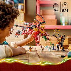 Stavebnica LEGO® NINJAGO® 71868 Wyldfyre a transformačný dračí oblek 

 obrázok produktu 5 z 8