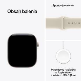 Inteligentné hodinky Apple GPS + Cellular 46 mm perlovo biela keramika, pieskový športový remienok - M/L 

 obrázok produktu 6 z 6