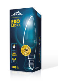LED žiarovka ETA EKO LEDka sviečka 8W, E14, teplá biela 

 obrázok produktu 3 z 3