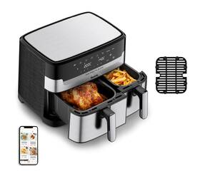 Fritéza teplovzdušná Tefal EY905D10 Dual Easy Fry & Grill 5,2 l + 3,1 l 

 obrázok produktu 1 z 10
