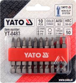 Sada bitov YATO YT-0483, 1/4" 50 mm (10 ks) 

 obrázok produktu 1 z 2