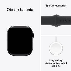 Inteligentné hodinky Apple GPS 46mm klavírno čierny hliník - čierny športový remienok - S/M 

 obrázok produktu 8 z 8