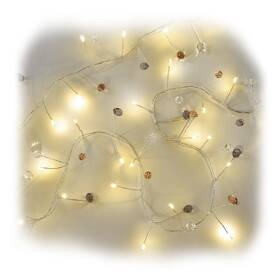 Vianočné osvetlenie EMOS girlanda – kamienky, 1,2 m, 40LED, vnútorná, teplá biela, časovač 

 obrázok produktu 1 z 7