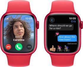Inteligentné hodinky Apple GPS + Cellular 45mm hliníkové puzdro (PRODUCT)RED - (PRODUCT)RED športový remienok - S/M 

 obrázok produktu 5 z 7
