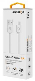 Kábel Aligator USB/USB-C, 1m biely

 obrázok produktu 2 z 2