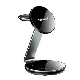 Bezdrôtová nabíjačka Essager stolná magnetická 3v1 15W čierna

 obrázok produktu 1 z 6