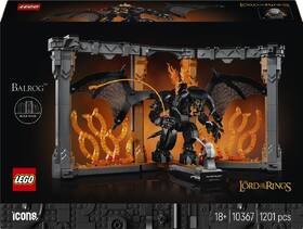 Stavebnica LEGO® Icons 10367 Knižní zarážka: Pán prstenů – Balrog™ 

 obrázok produktu 7 z 9