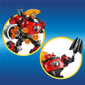 Stavebnica LEGO® Sonic the Hedgehog™ 77005 Knuckles vs. Dr. Eggman: Robotický oblek Egg Crusher 

 obrázok produktu 3 z 8