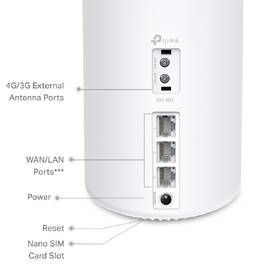 Kompletný Wi-Fi systém TP-Link Deco X50-4G, LTE Mesh biely

 obrázok produktu 1 z 8
