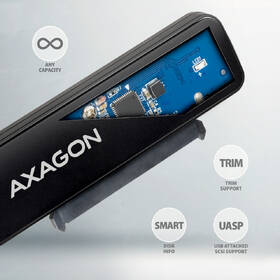 Adaptér Axagon SLIM USB 5Gbps - SATA 6G 2.5" SSD/HDD čierny

 obrázok produktu 4 z 4