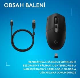 Myš Logitech G305 X SUPERLIGHT čierna

 obrázok produktu 19 z 20