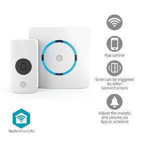 Zvonček bezdrôtový Nedis SmartLife, Wi-Fi biely

 obrázok produktu 6 z 13