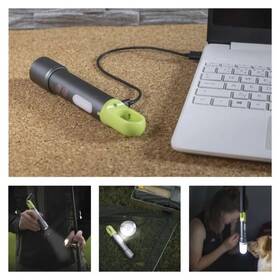 Lampáš EMOS LED nabíjateľná kovová 600 lm, 1200 mAh sivá/zelená

 obrázok produktu 10 z 11
