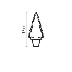 LED dekorácie EMOS 20 LED vianočný stromček, 52 cm, 3x AA, vnútorná, teplá biela, časovač 

 obrázok produktu 2 z 3