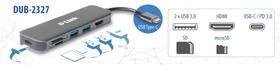 USB Hub D-Link 6v1 z USB-C na HDMI s čítačkou SD/microSD kariet a funkciou Power Delivery sivý

 obrázok produktu 2 z 2