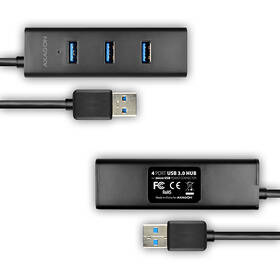 USB Hub Axagon USB / 4x USB 3.0, 1,2 m čierny

 obrázok produktu 5 z 8