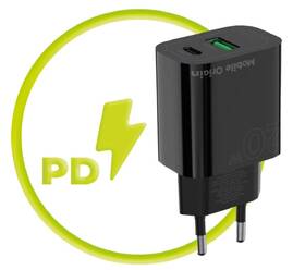 Nabíjačka do siete Mobile Origin PD20W MO12, 1x USB-A, 1x USB-C čierna

 obrázok produktu 8 z 14