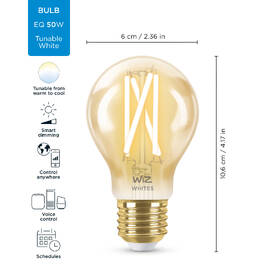 Inteligentná žiarovka WiZ Tunable White 6,7W E27 A60 Vintage 

 obrázok produktu 1 z 7