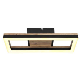 LED stropné svietidlo GLOBO Beatrix 12 W, obdélníkové čierne/drevené

 obrázok produktu 2 z 3