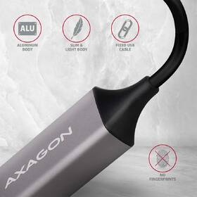 Sieťová karta Axagon USB-A 3.2 Gen 1 - Gigabit Ethernet sivá

 obrázok produktu 3 z 6