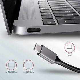 USB Hub Axagon USB 3.2 Gen 1 húb, 2x USB-A, HDMI, SD/microSD slot, PD 100W, kábel USB-C 20cm sivý

 obrázok produktu 6 z 7