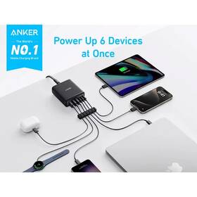 Nabíjačka do siete Anker 112W 3xUSB-C/3xUSB-A čierna

 obrázok produktu 4 z 6