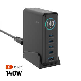 Dokovacia stanica FIXED s displejom, 4x USB-C,USB, 140W čierny

 obrázok produktu 1 z 9