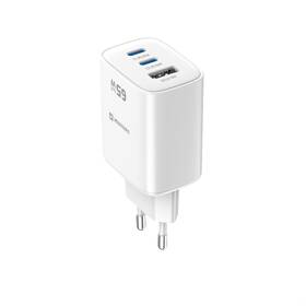 Nabíjačka do siete Swissten EDGE GaN 2x USB-C PD 65W/1x USB-A 18W QC biela

 obrázok produktu 2 z 5