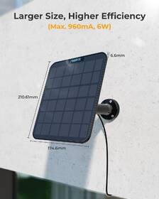 Solárny panel Reolink Solar Panel 2 Type-C čierny

 obrázok produktu 3 z 6