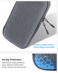 Puzdro Spigen Klasden Pouch - Nintendo Switch 2 sivé

 obrázok produktu 12 z 14