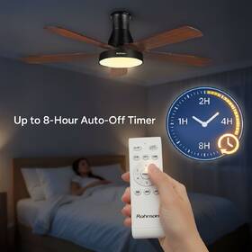 Ventilátor stropný Rohnson R-8155 čierny/hnedý

 obrázok produktu 5 z 11