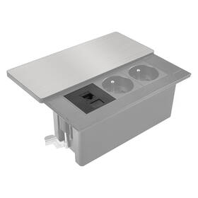 Zásuvka Solight RJ45 Cat6, doplnkový modul pre vstavané zásuvky série PP128 čierny

 obrázok produktu 2 z 3