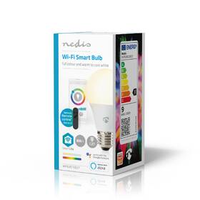 Inteligentná žiarovka Nedis SmartLife klisik, Wi-Fi, E27, 806 lm, 9 W, RGB / Teplá - studená biela 

 obrázok produktu 7 z 7