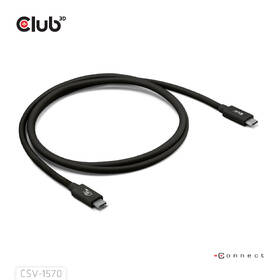 Kábel Club3D USB-C/USB-C, 1,2m čierny

 obrázok produktu 1 z 6
