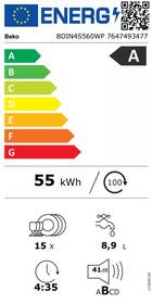 Umývačka riadu Beko BDIN4S560WP 

 obrázok produktu 1 z 8