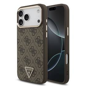Kryt na mobil Guess 4G Strass Triangle Logo Gold Frame MagSafe na Apple iPhone 18 Pro hnedý

 obrázok produktu 5 z 6
