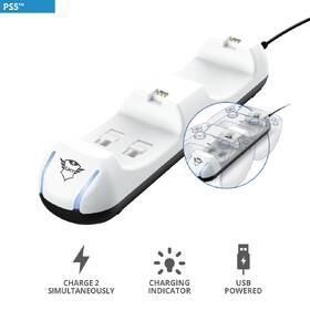 Dokovacia stanica Trust GXT 251 Duo Charging Dock pro PS5 biela

 obrázok produktu 6 z 10