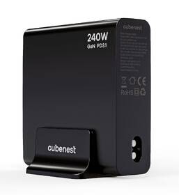 Nabíjačka do siete Cubenest S6D0, 4xUSB-C, 2xUSB-A, PD, GaN, 240 W čierna

 obrázok produktu 3 z 13