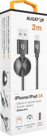 Kábel Aligator Premium USB/Lightning, 2m čierny

 obrázok produktu 1 z 8