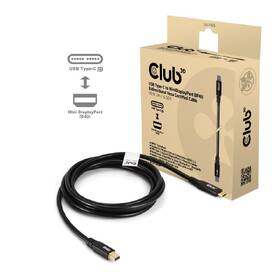 Kábel Club3D USB-C/MiniDisplayPort 2.1, 8K30Hz, 2m čierny

 obrázok produktu 1 z 1