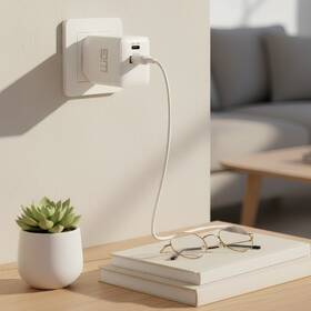 Nabíjačka do siete WG GaN 1xUSB-C/1xUSB-A, 45W+18W biela

 obrázok produktu 2 z 2