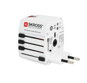 Cestovný adaptér SKROSS MUV USB, USB A+C, univerzálny pre 150 krajín 

 obrázok produktu 5 z 10