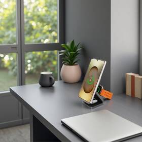 Bezdrôtová nabíjačka Cubenest SQ312S Pro 3v1, Qi2.2 pre Samsung sivá

 obrázok produktu 15 z 19