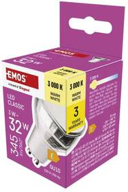 LED žiarovka EMOS bodová, 3W, 345lm, GU10, teplá biela 

 obrázok produktu 11 z 15