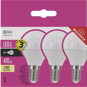 LED žiarovka EMOS MGL 6W E14 WW 3KS 

 obrázok produktu 2 z 3