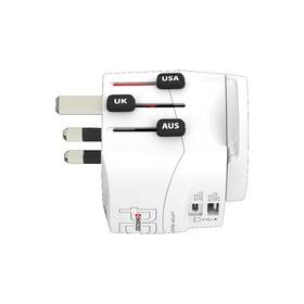 Cestovný adaptér SKROSS pre celý svet, USB/USB-C 45W biely

 obrázok produktu 1 z 8