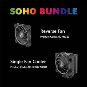Chladič CPU AKASA H4 Plus + SOHO AR12 Reverse Blade Fan čierny

 obrázok produktu 1 z 5